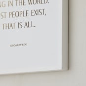 "Custom Quotes" - Custom Foil Print in Gold by Minted - Frame Close-up