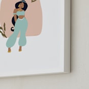 "Serene" - Art Print in Desert Flower by Tennie and Co. - Frame Close-up