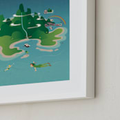 "Fly To Neverland" - Art Print in Island by Erica Krystek - Frame Close-up