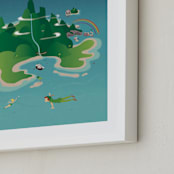 "Fly To Neverland" - Art Print in Island by Erica Krystek - Frame Close-up