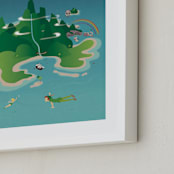 "Fly To Neverland" - Art Print in Island by Erica Krystek - Frame Close-up