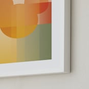 "Gradient Silhouette" - Art Print in Sunset by Baumbirdy - Frame Close-up