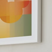 "Gradient Silhouette" - Art Print in Sunset by Baumbirdy - Frame Close-up