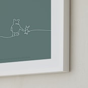 "A Simple Stroll" - Art Print in Forest by Britt Mills - Frame Close-up