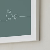 "A Simple Stroll" - Art Print in Forest by Britt Mills - Frame Close-up