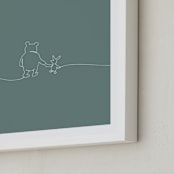 "A Simple Stroll" - Art Print in Forest by Britt Mills - Frame Close-up