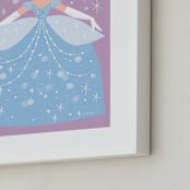 "Sparkling Cinderella" - Art Print in Midnight by Angela Thompson - Frame Close-up