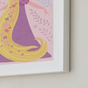 "Dreaming Rapunzel" - Art Print in Petal by Angela Thompson - Frame Close-up