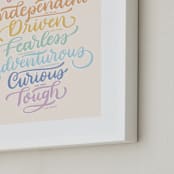 "Princess Traits" - Art Print in Tiara by Carolyn Kach - Frame Close-up