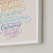 "Princess Traits" - Art Print in Tiara by Carolyn Kach - Frame Close-up