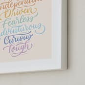 "Princess Traits" - Art Print in Tiara by Carolyn Kach - Frame Close-up