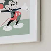 "The one and only" - Art Print in Green by Maja Cunningham - Frame Close-up