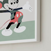 "The one and only" - Art Print in Green by Maja Cunningham - Frame Close-up