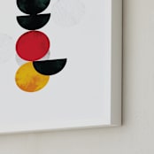 "minimalist" - Art Print in Coal by Anna Joseph - Frame Close-up