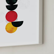 "minimalist" - Art Print in Coal by Anna Joseph - Frame Close-up