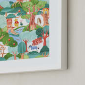 "Hundred Paper Woods" - Art Print in Forest by Sarah Knight - Frame Close-up