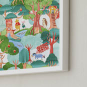 "Hundred Paper Woods" - Art Print in Forest by Sarah Knight - Frame Close-up