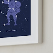 "Disney's Hercules Stars Are Born" - Art Print in Pruple by Rebecca Smith - Frame Close-up
