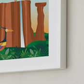 "Welcome to Paradise Falls from Disney and Pixar's Up" - Art Print in Waterfall by Erica Krystek - Frame Close-up