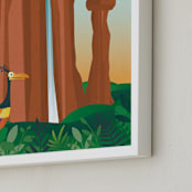 "Welcome to Paradise Falls from Disney and Pixar's Up" - Art Print in Waterfall by Erica Krystek - Frame Close-up
