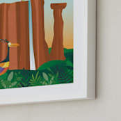 "Welcome to Paradise Falls from Disney and Pixar's Up" - Art Print in Waterfall by Erica Krystek - Frame Close-up