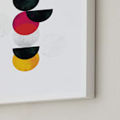 "Disney Minimalist Minnie Mouse" - Art Print in Coal by Anna Joseph - Frame Close-up