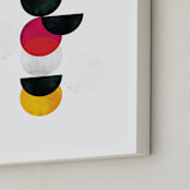 "Disney Minimalist Minnie Mouse" - Art Print in Coal by Anna Joseph - Frame Close-up