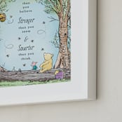 "Disney's Winnie the Pooh in the Wood" - Art Print in Honey by Becky Nimoy - Frame Close-up