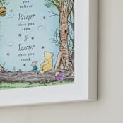 "Disney's Winnie the Pooh in the Wood" - Art Print in Honey by Becky Nimoy - Frame Close-up