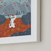 "Disney's Enchanted Forest" - Art Print in Purple Haze by Erica Krystek - Frame Close-up