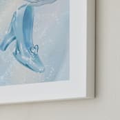 "Disney's Cinderella Glass Slipper" - Art Print in Glass by Leah Bisch - Frame Close-up
