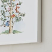 "Disney's Winnie The Pooh Tree" - Art Print in Green by Emma Adams - Frame Close-up