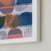 "Boho Screenprint III" - Art Print in Grape by Jenna Skead - Frame Close-up