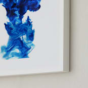 "Taihu stone" - Art Print in lapis lazuli by Yuke Li - Frame Close-up