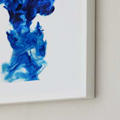"Taihu stone" - Art Print in lapis lazuli by Yuke Li - Frame Close-up