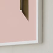 "A Balanced Arch" - Art Print in Creamy Pink by Lisa Sundin - Frame Close-up