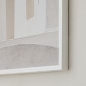 "Structural III" - Art Print in Stone by Jacquelyn Sloane Siklos - Frame Close-up