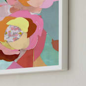 "Bursting Life" - Art Print in Prettiest Pink by cyrille gulassa - Frame Close-up