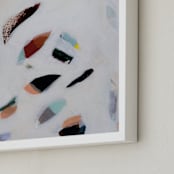 "Spring Thaw II" - Art Print in Ivory by Kayla King - Frame Close-up