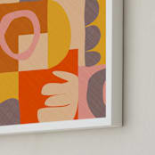 "Possibility" - Art Print in Ochre by Beth Vassalo - Frame Close-up