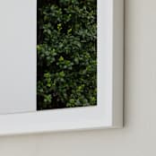 "verdant garden III" - Art Print in leaf by Sara Hicks Malone - Frame Close-up