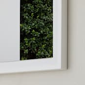 "verdant garden III" - Art Print in leaf by Sara Hicks Malone - Frame Close-up