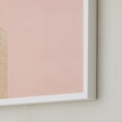 "A Balanced Arch II" - Art Print in Creamy Pink by Lisa Sundin - Frame Close-up