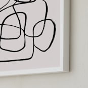 "Abstract line 1" - Art Print in cotton by Cass Loh - Frame Close-up