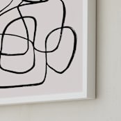 "Abstract line 1" - Art Print in cotton by Cass Loh - Frame Close-up