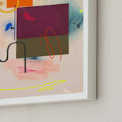 "Count Your Blessings Before They Hatch" - Art Print in Seashell by Keren Toledano - Frame Close-up