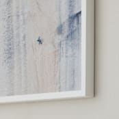 "El Capitan" - Art Print in Stone Blue by Mike Sunu - Frame Close-up