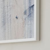 "El Capitan" - Art Print in Stone Blue by Mike Sunu - Frame Close-up