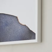 "Moon Tides II" - Art Print in Cosmic Indigo by Eloise Bound - Frame Close-up