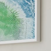 "sandbar" - Art Print in Seafoam Green by Kaitlin Rebesco - Frame Close-up